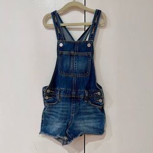 Jean short overalls